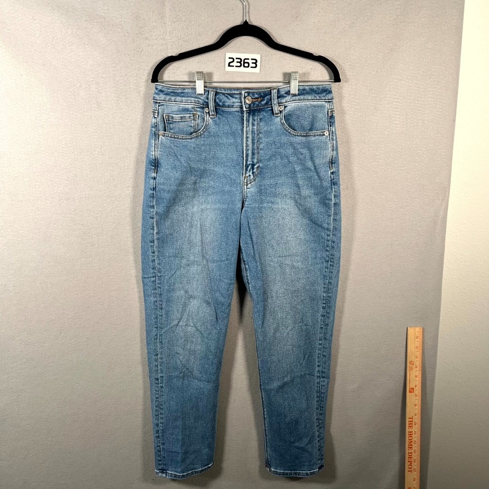 American Eagle Outfitters Jeans Womens 8 Blue Denim Cotton‎ Stretch Tapered Leg